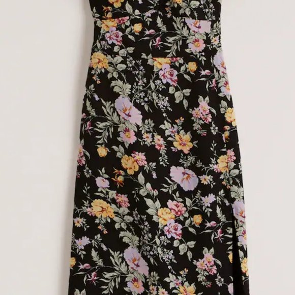 Off The Shoulder Midi Dress Abercrombie XS NWT - Picture 2 of 6